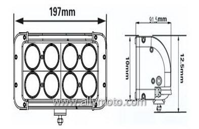 80W LED Light Bar 2075